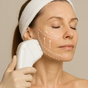 Woman having HI-FU to reduce wrinkles call LA LIPO Sandy Now!