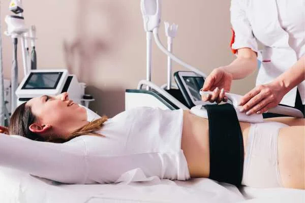 woman having body sculpting to help improve her body image and her mental health Sandy