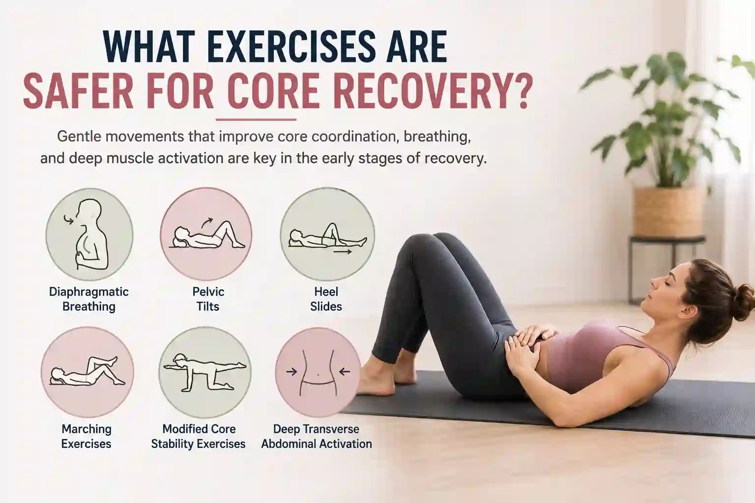 Which exercises may help diastasis recti Sandy?